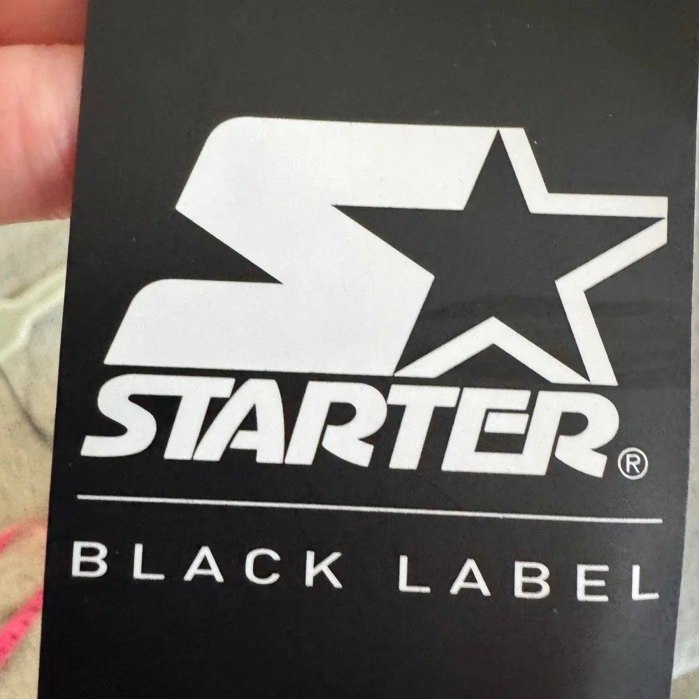 Starter Black Label Mens Large Black Red Stripe Super Soft Track Pants New NWT - Picture 2 of 7